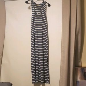 JCREW Nautical striped maxi dress